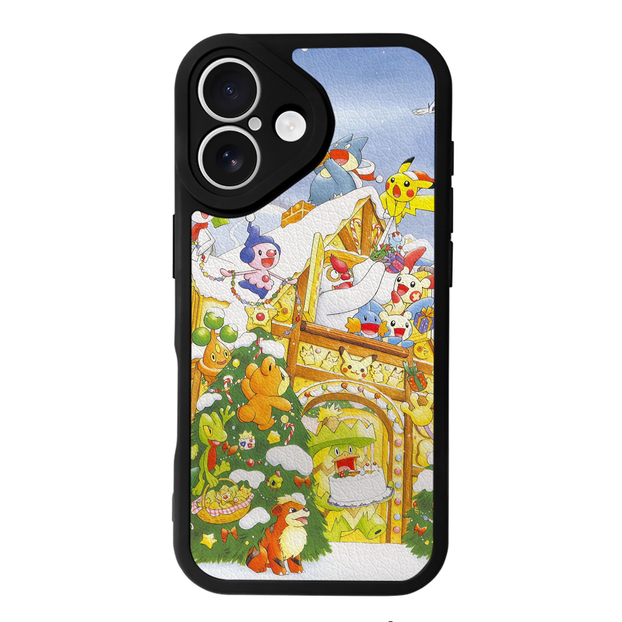 （画像用） ポケットモンスター Pokémon 【iPhone 16シリーズ対応】シリコンスマホケース（レザー調） 材質：シリコン